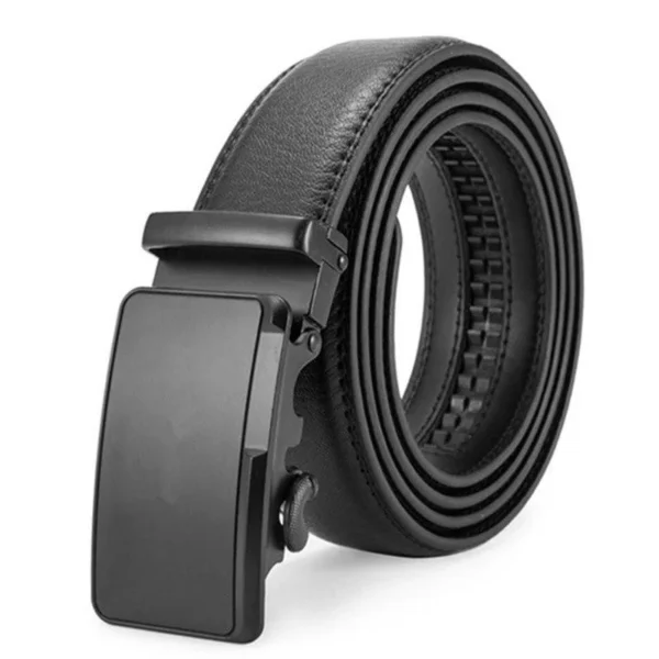 Men’s Automatic Buckle Leather Belt - Image 2