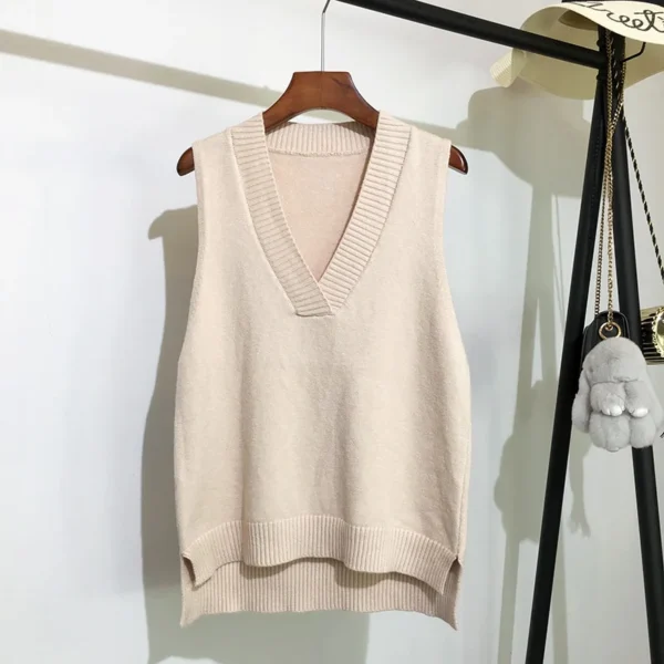 Women’s V-Neck Knitted Vest